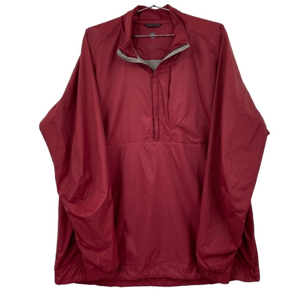 Nike Golf Clima-FIT Mens XXL Quarter Zip‎ Pullover Windbreaker Red Jacket